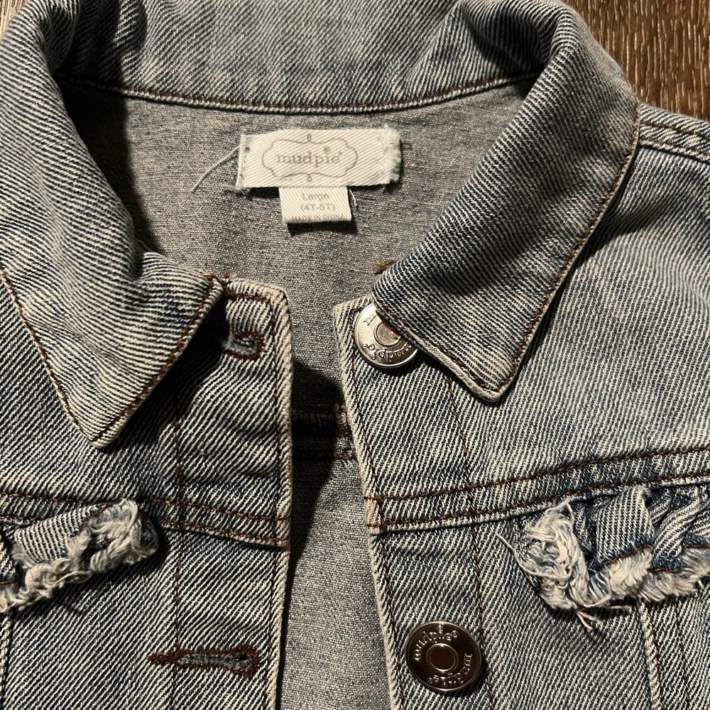 Denim Ruffle Mud Pie Jacket - Picture 3 of 3